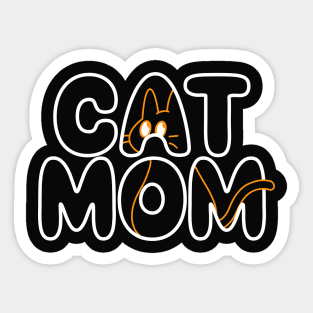 Cat Mom Sticker